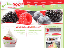 Tablet Screenshot of berryberrygoodyogurt.com